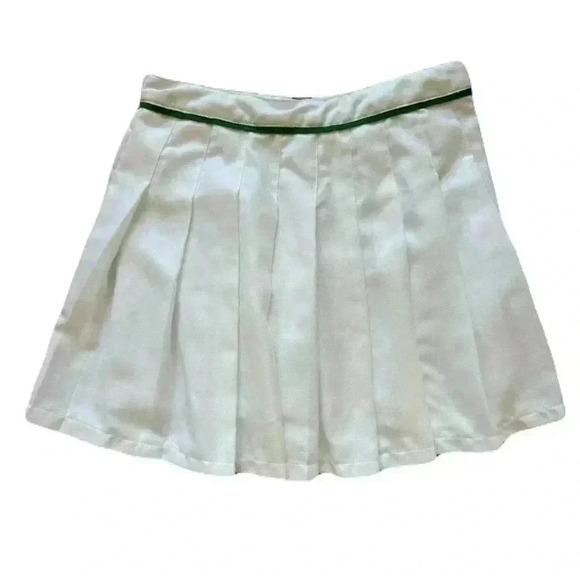 Women's Forever 21 Tennis White Mini Skirt Green Trim Size Extra Small Athletic - Picture 1 of 2